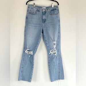 WORN ONCE ✨ Zara Light Wash distressed jeans size 00 EUR 32 love these